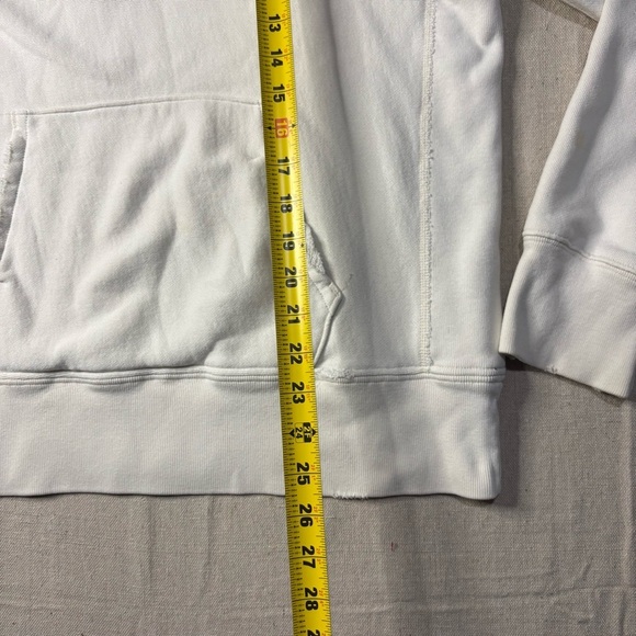 VTG Y2K 90s Abercrombie & Fitch 1/4 Zip Sweatshirt Sweater Logo Large Distressed - Picture 5 of 5